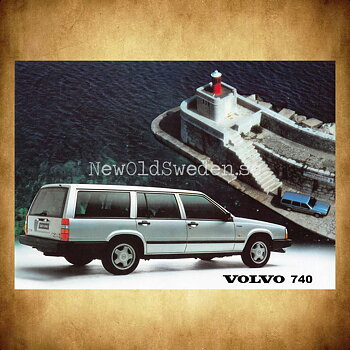 Volvo 740 - Vykort A5