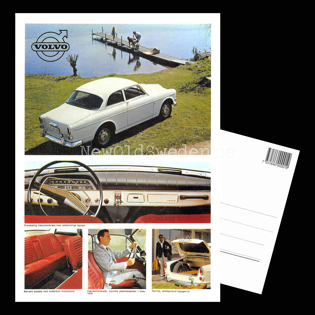 Volvo Amazon 120 B18 - 1967 - Vykort A5 - 3
