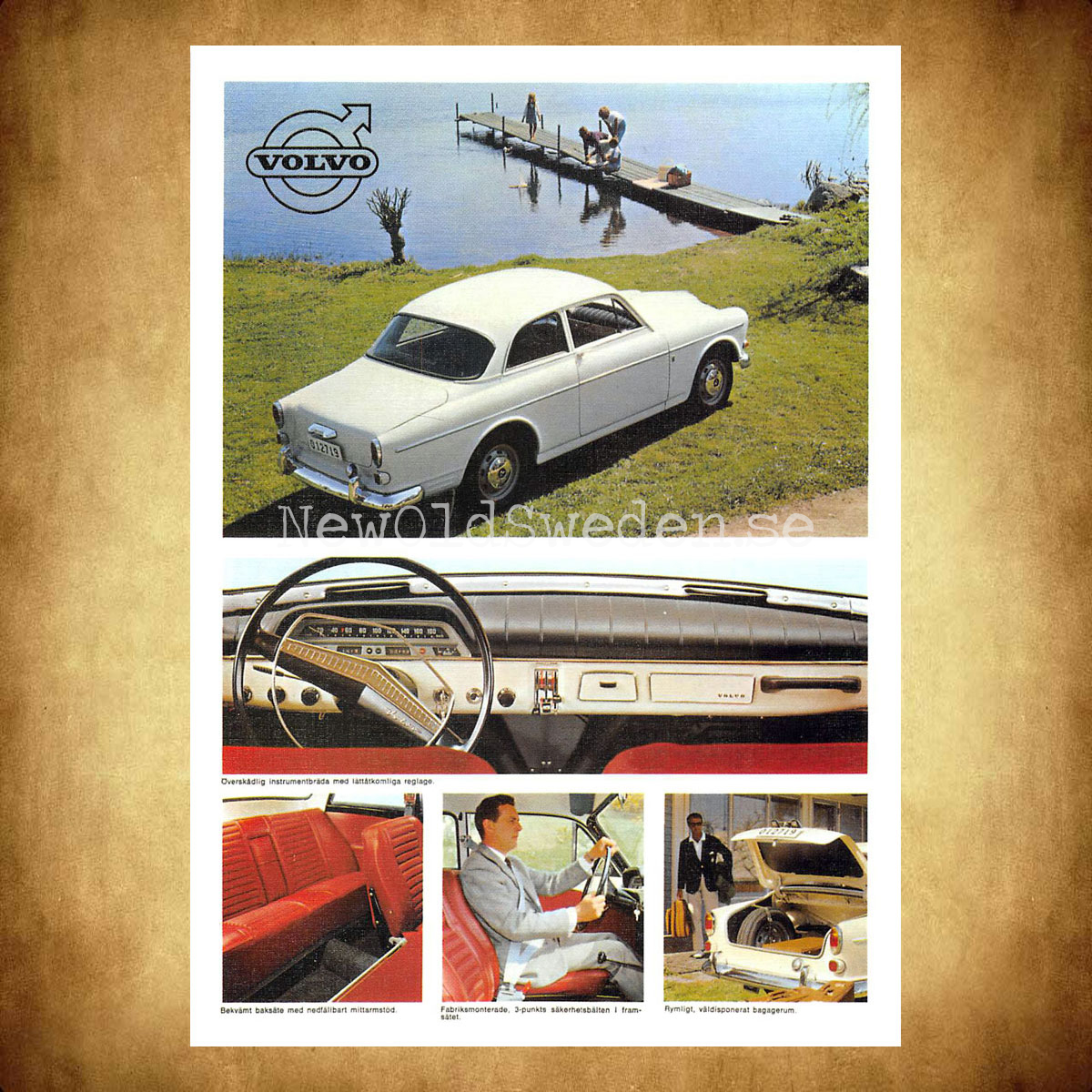 Volvo Amazon 120 B18 - 1967 - Vykort A5 - 2