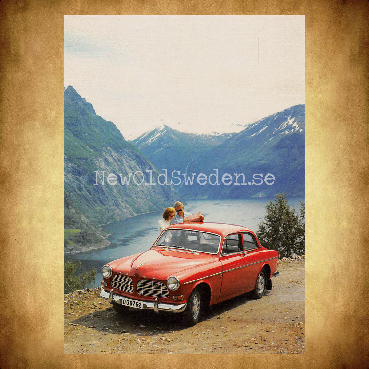 Volvo Amazon B18 - Vykort A5 - 2