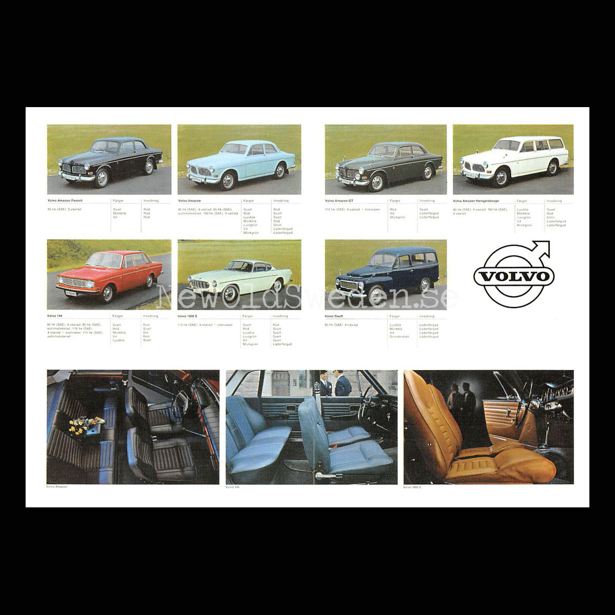 Volvo B18 - 1967 - Vykort A5