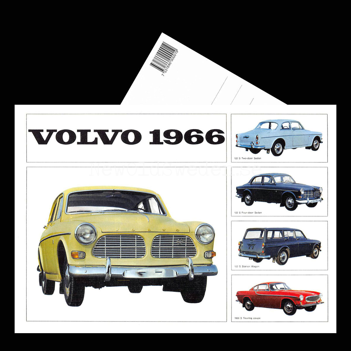 Volvo B18 - 1966 - Vykort A5 - 3