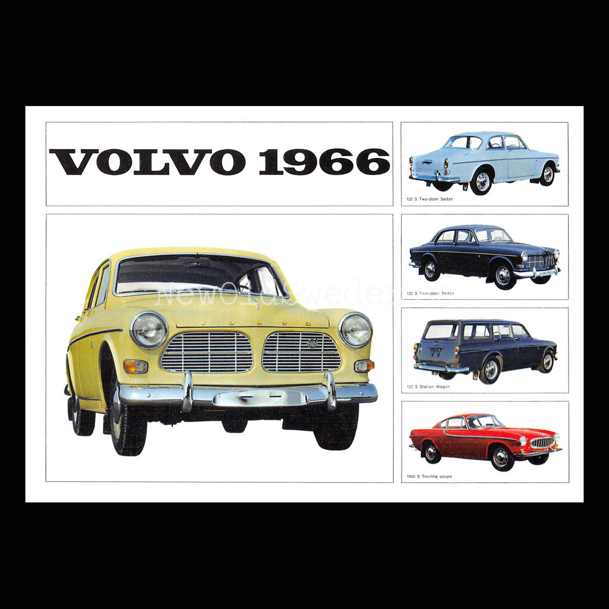 Volvo B18 - 1966 - Vykort A5