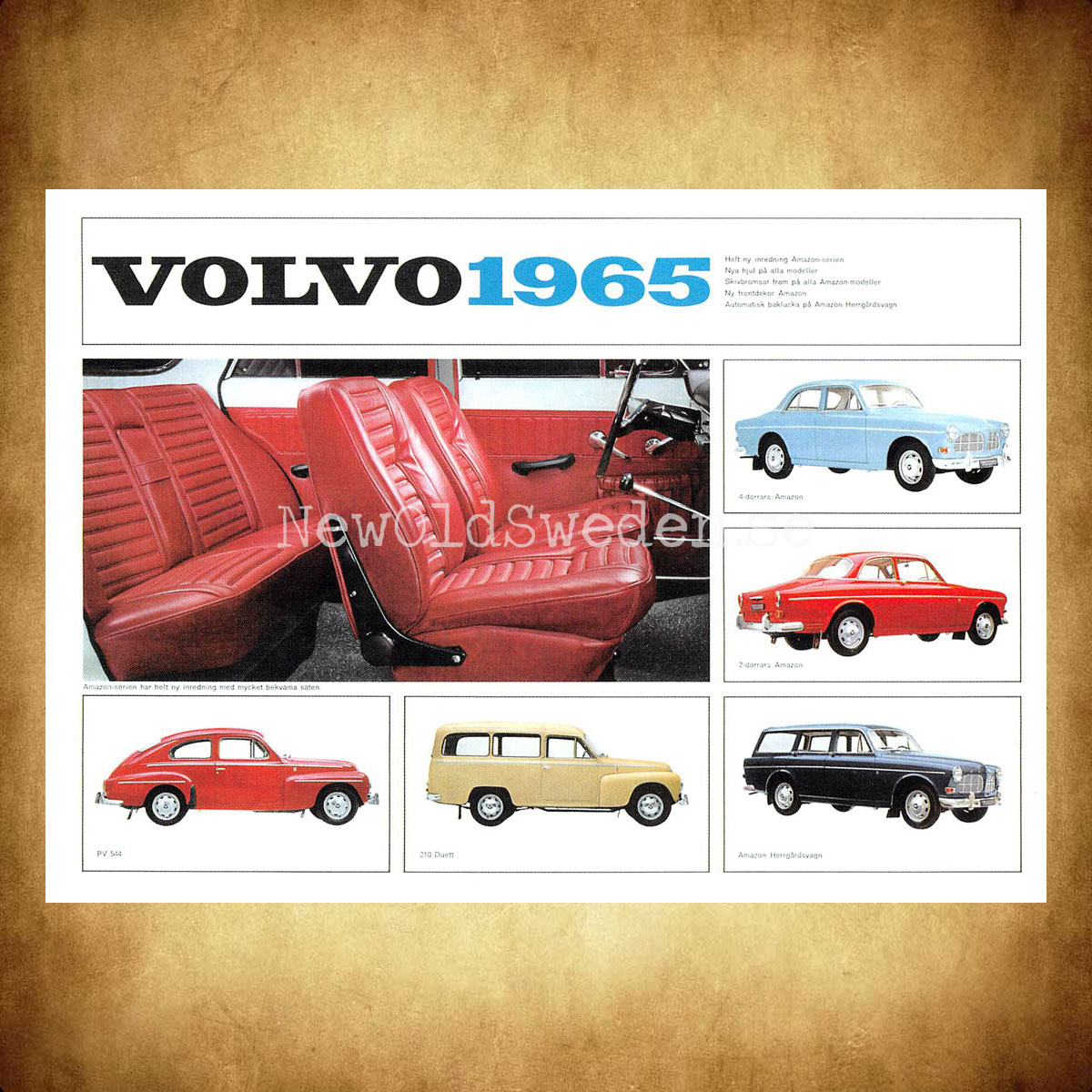 Volvo B18 - 1965 - Vykort A5 - 2