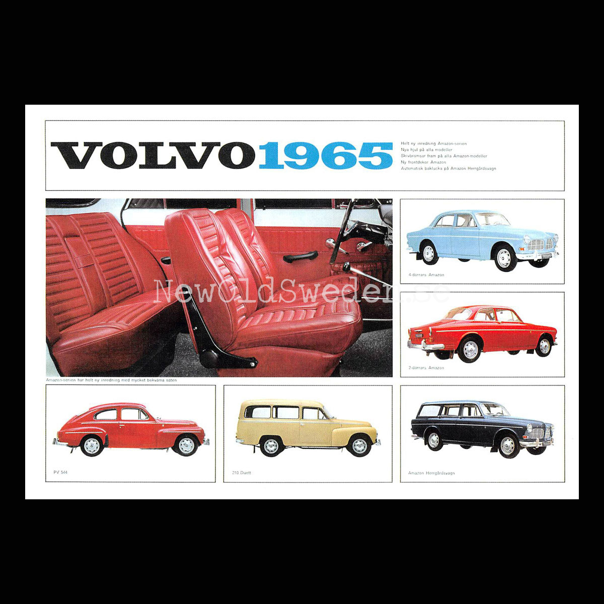 Volvo B18 - 1965 - Vykort A5