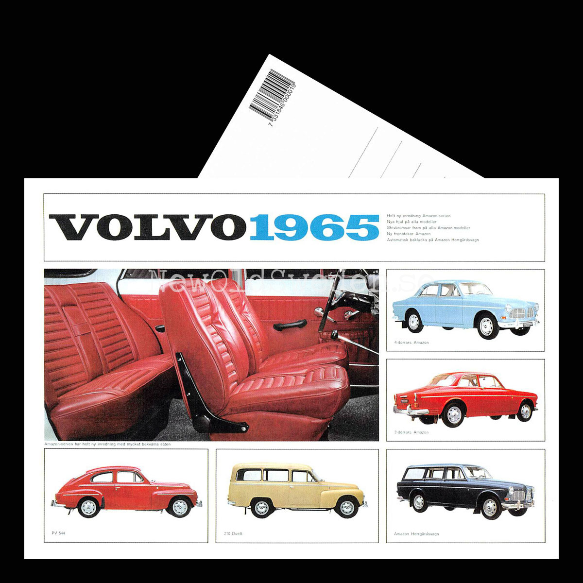 Volvo B18 - 1965 - Vykort A5 - 3