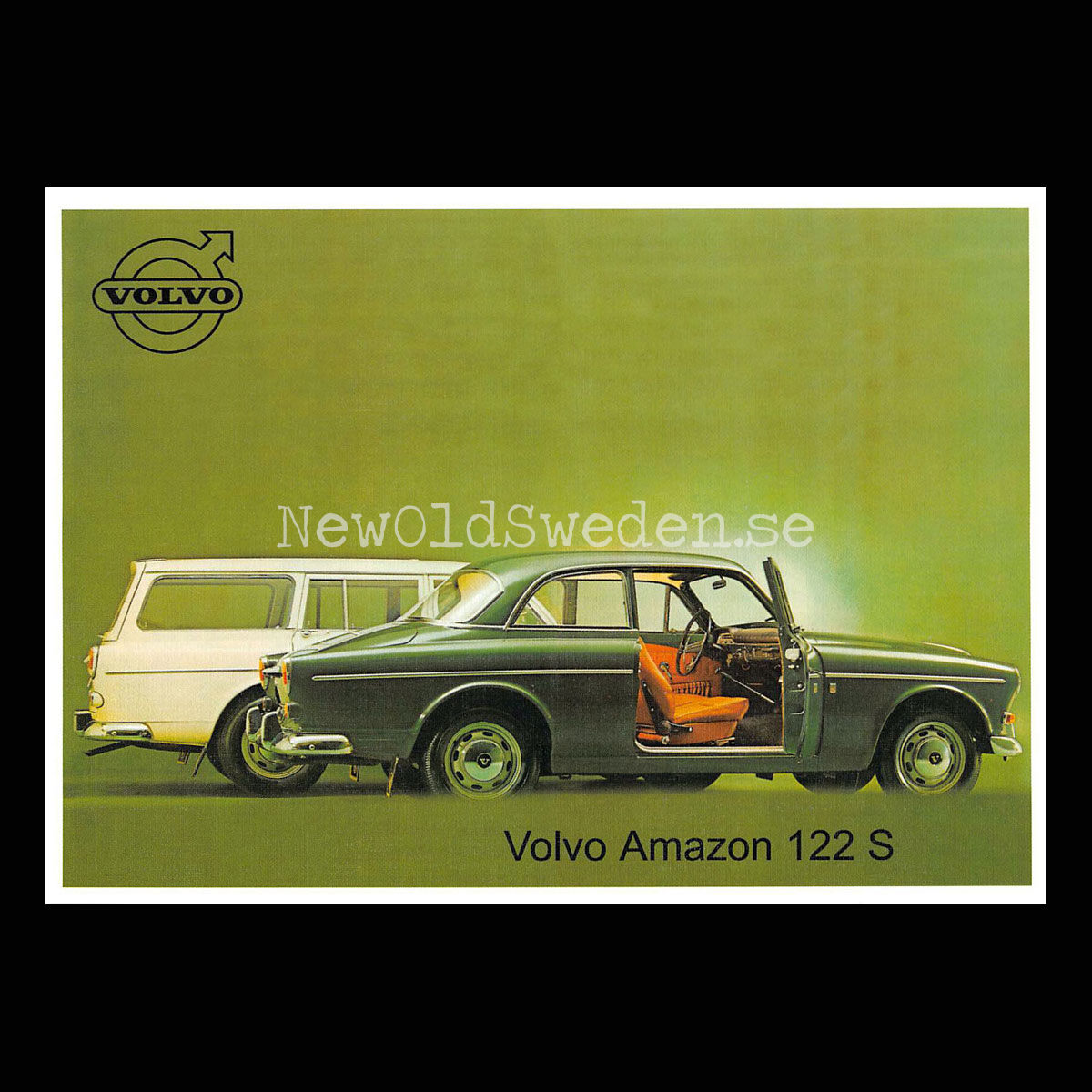Volvo Amazon 122S B18 - 1967 - Vykort A5