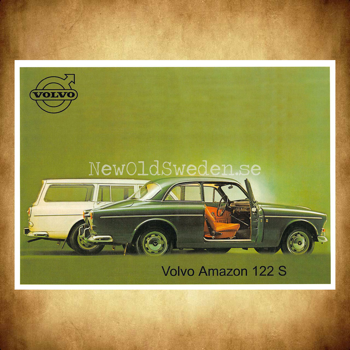 Volvo Amazon 122S B18 - 1967 - Vykort A5 - 2