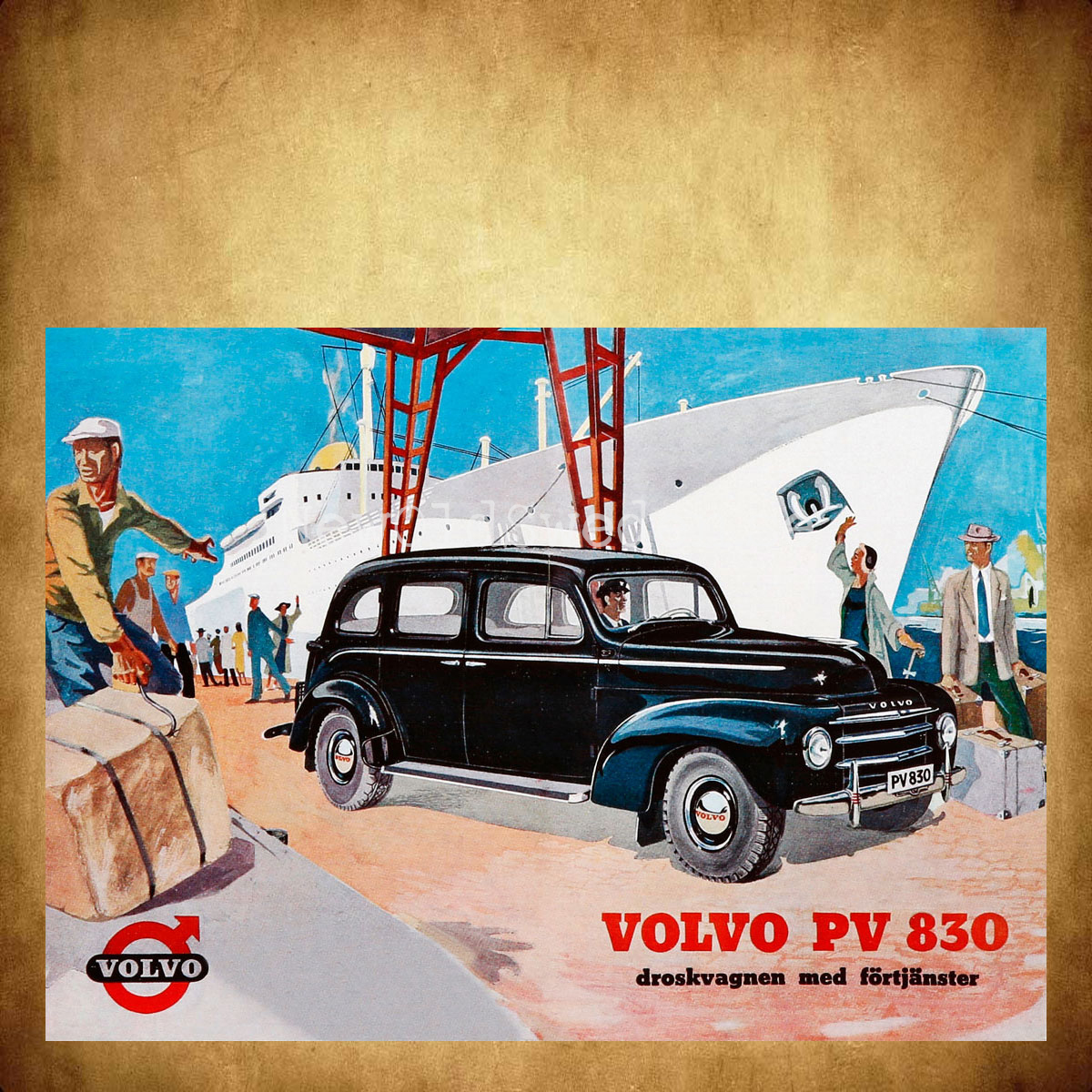 Volvo PV 830 - Vykort A5 - 2