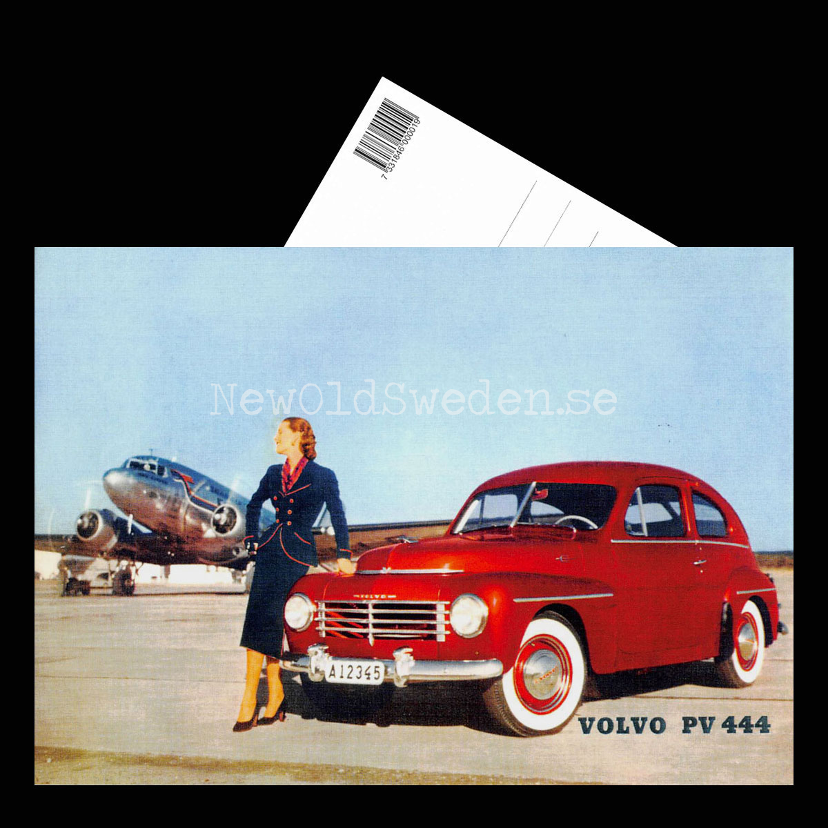 Volvo PV 444 E B4B - 1953/54 - Vykort A5 - 3