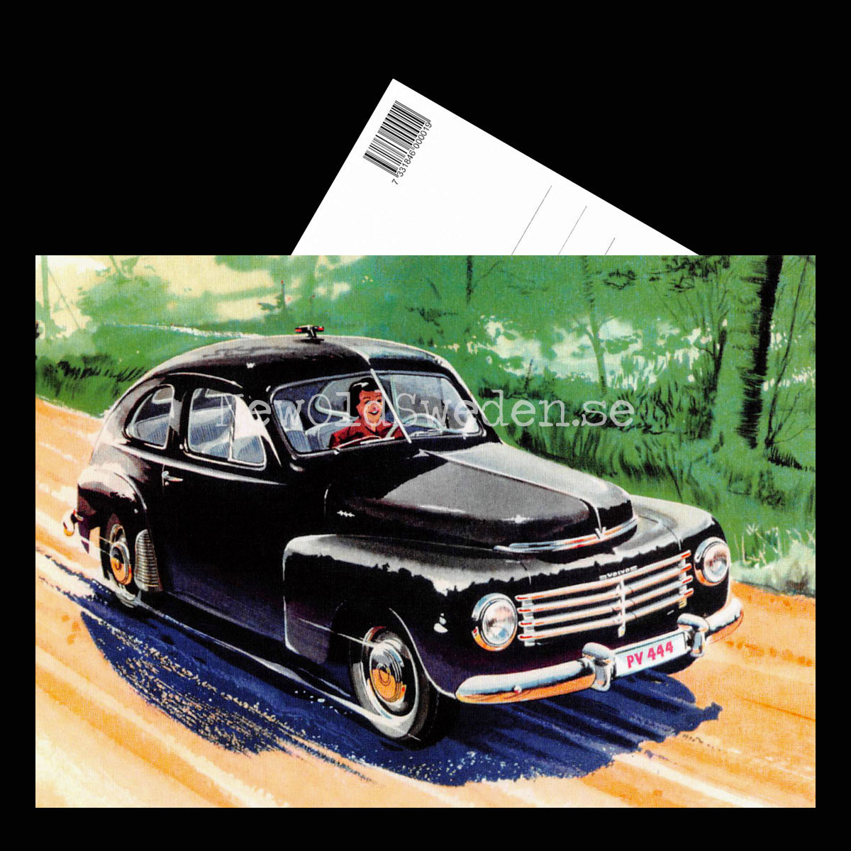 Volvo PV 444 C B4B - 1951/52 - Vykort A5 - 3