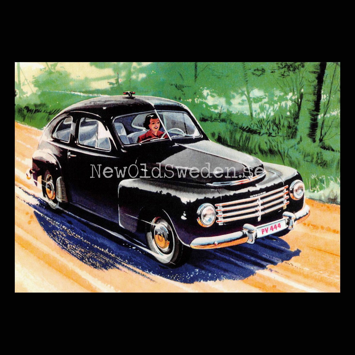 Volvo PV 444 C B4B - 1951/52 - Vykort A5