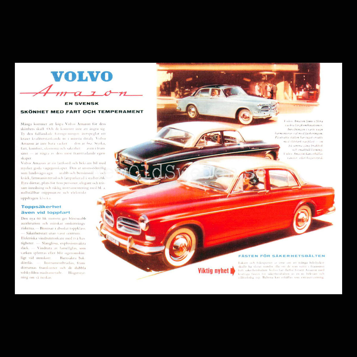Volvo Amazon 120 B16 - 1957 - Vykort A5