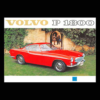 Volvo P1800 B18 - 1961/63 - Vykort A5