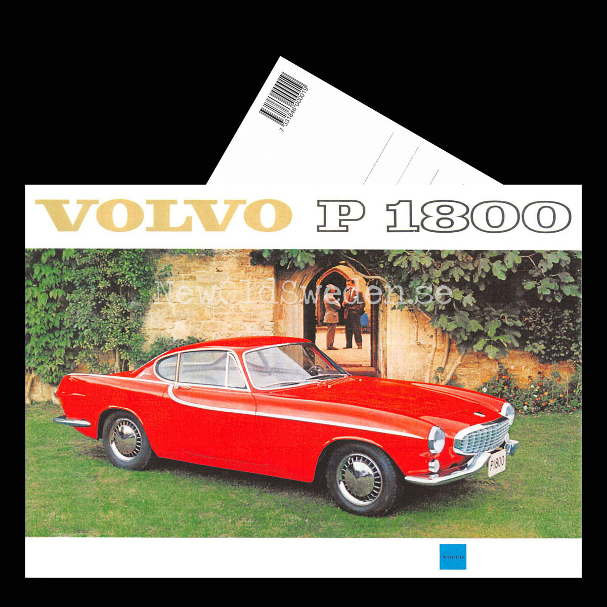 Volvo P1800 B18 - 1961/63 - Vykort A5 - 3