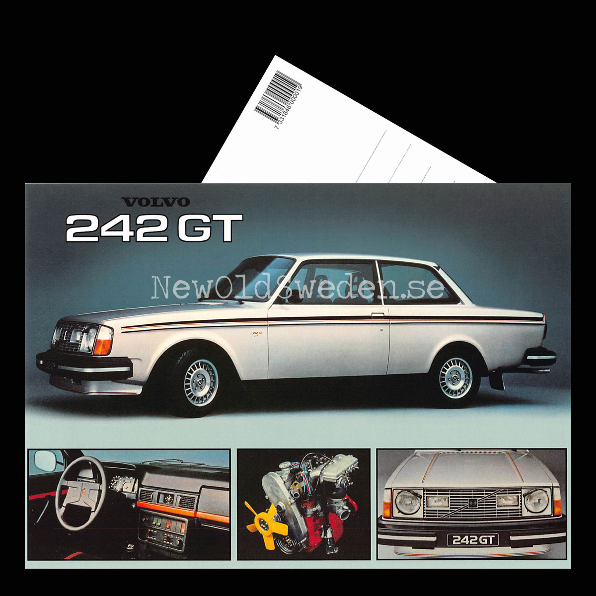 Volvo 242 GT - Vykort A5 - 3