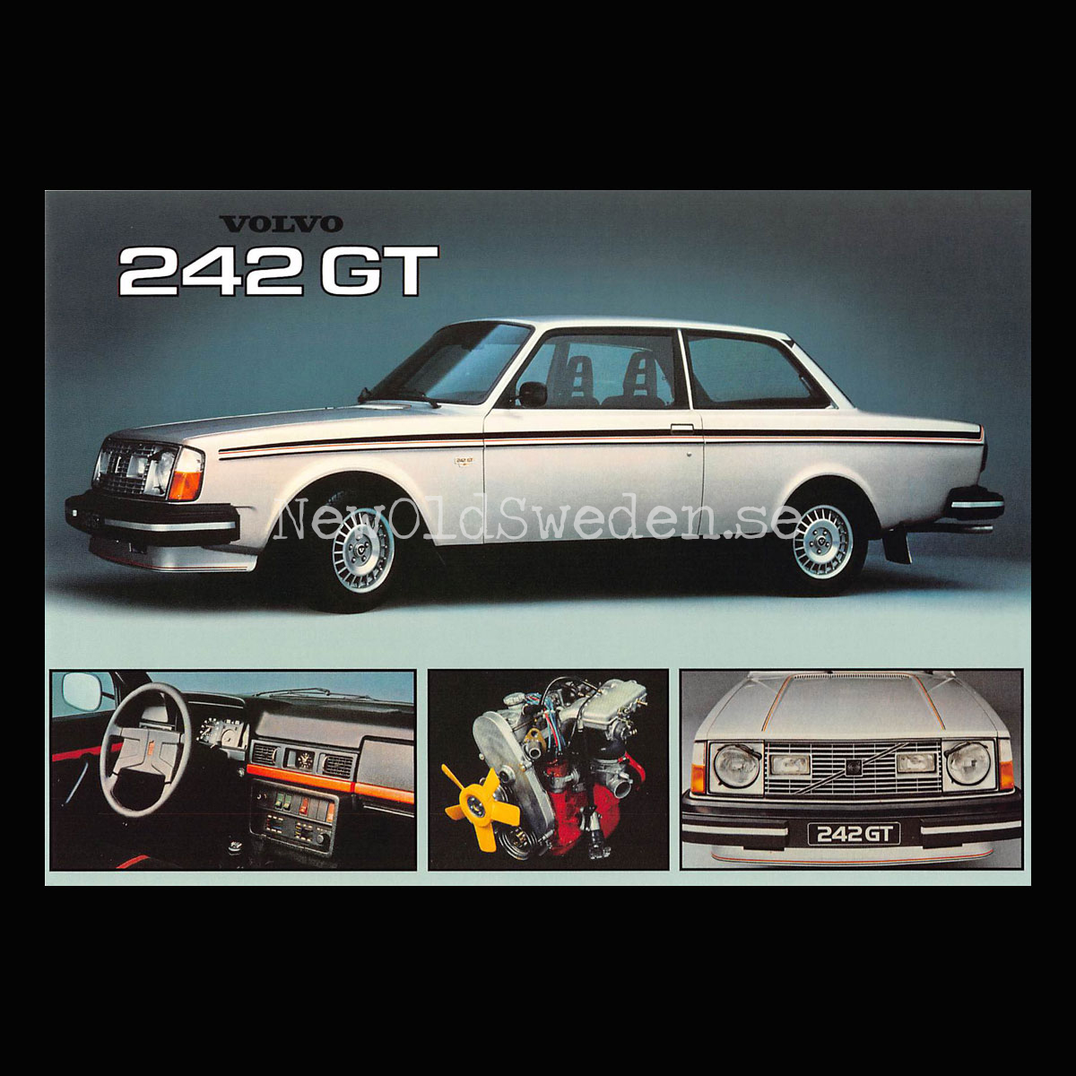 Volvo 242 GT - Vykort A5