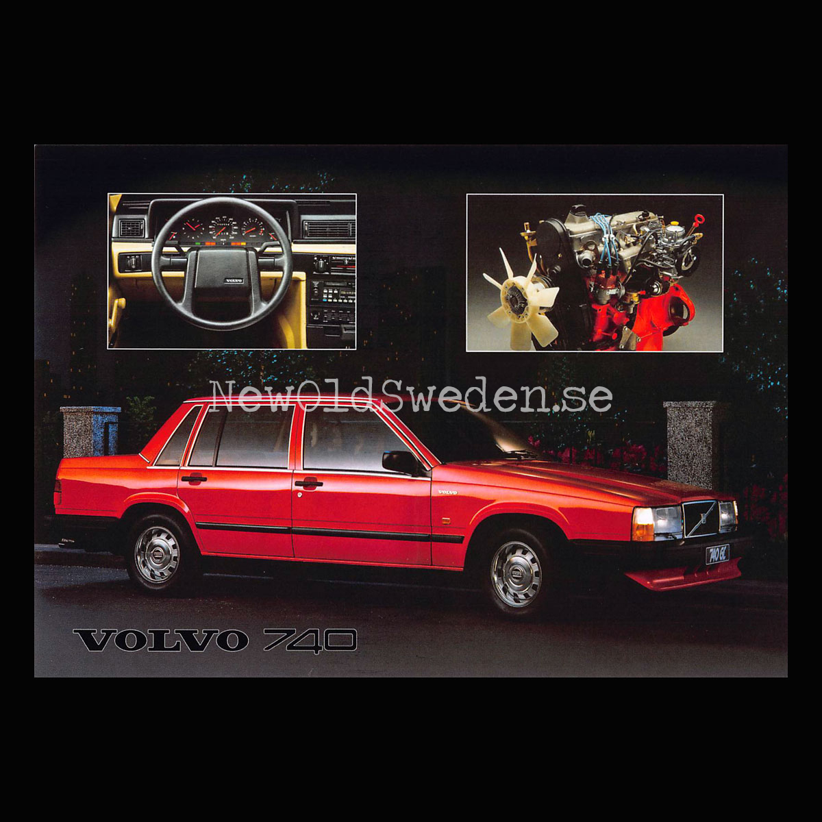 Volvo 740 - Vykort A5