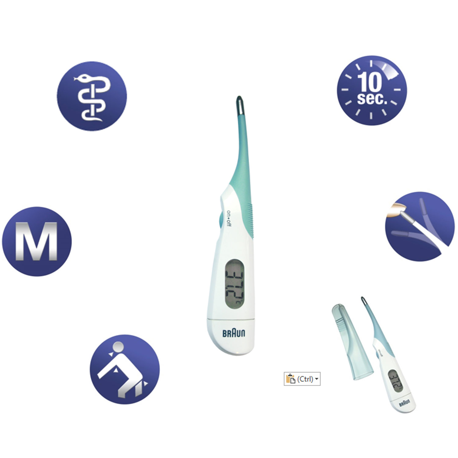 BRAUN Digital termometer PRT 1000 - 3