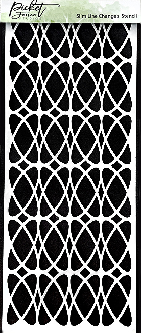 PICKET FENCE STUDIOS -  Slim Line Movement 4x10 Inch Stencils 