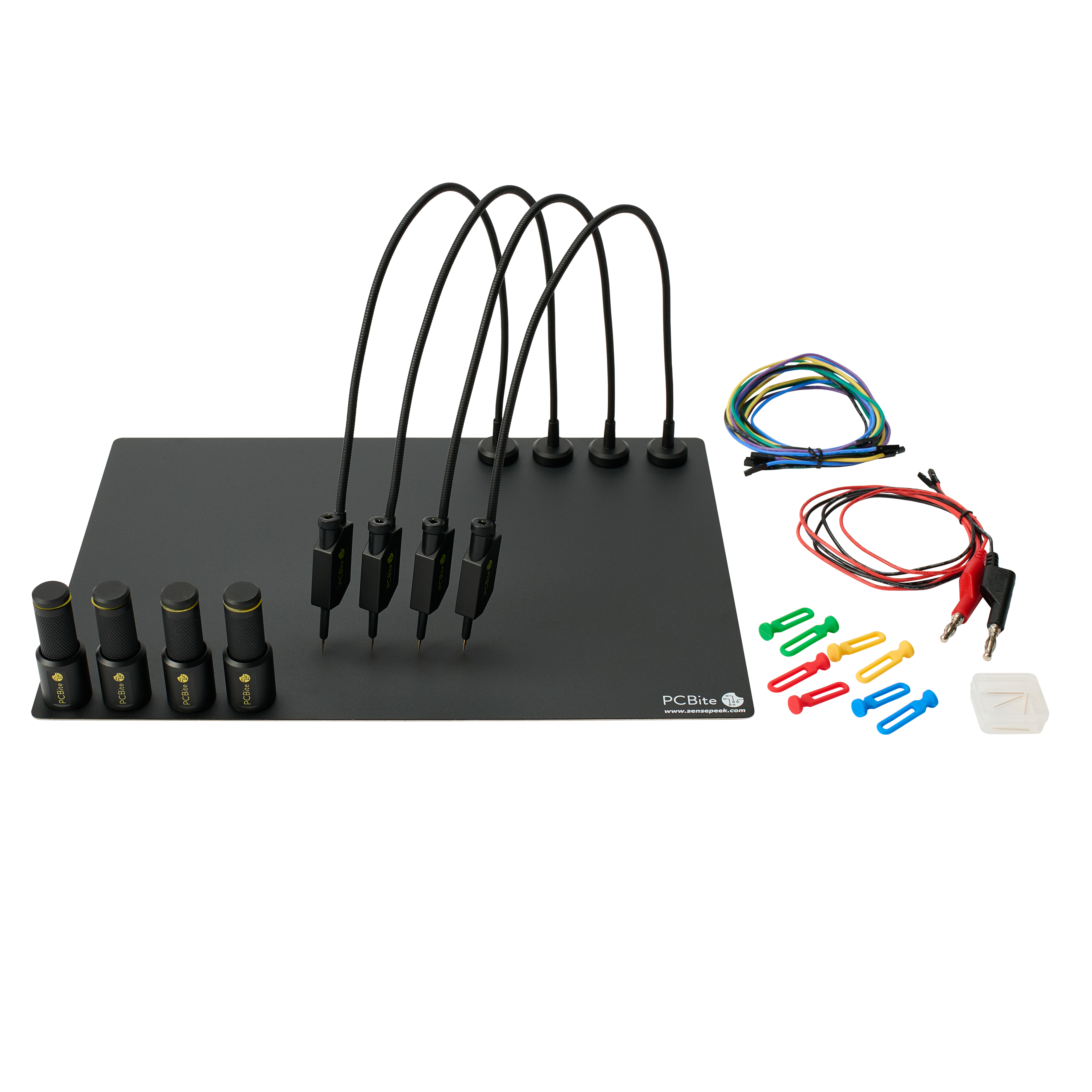PCBite kit with 4x SQ10 probes and test wires - 2