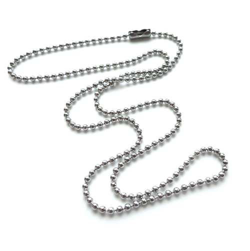 Kúlukeðja með kúlulæsingu, stál, 30–65 cm - 2