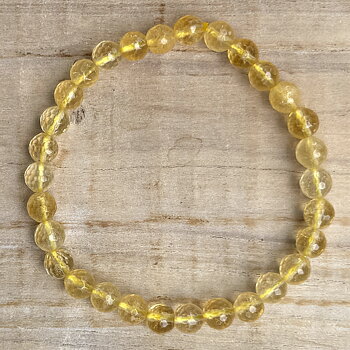 Armband 6mm Citrin - Facett