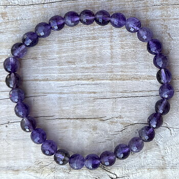 Armband 5mm Ametist - Facett