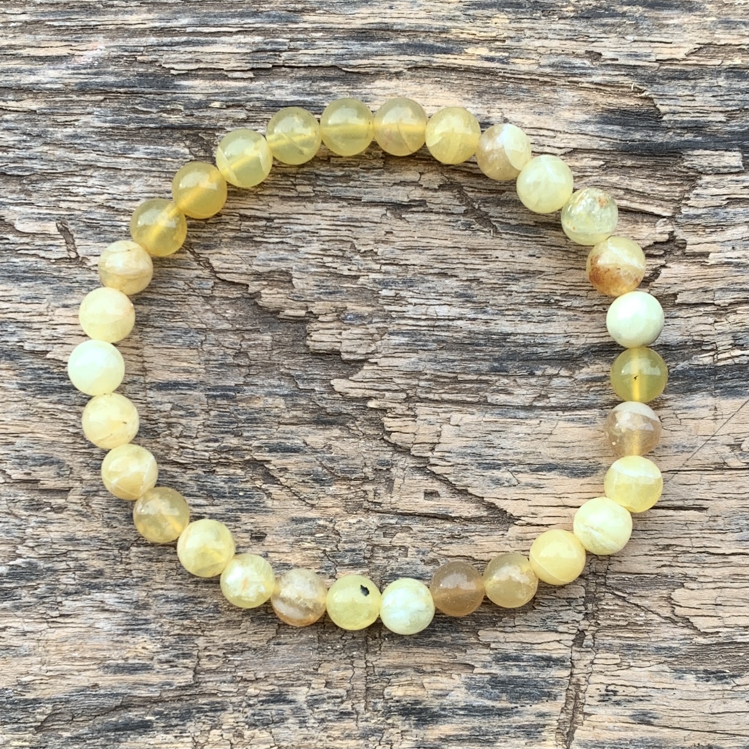 Armband 5mm Opal Gul - 2