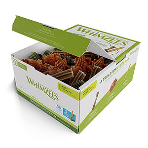 Whimzees Variety Value Box, 56 Pieces