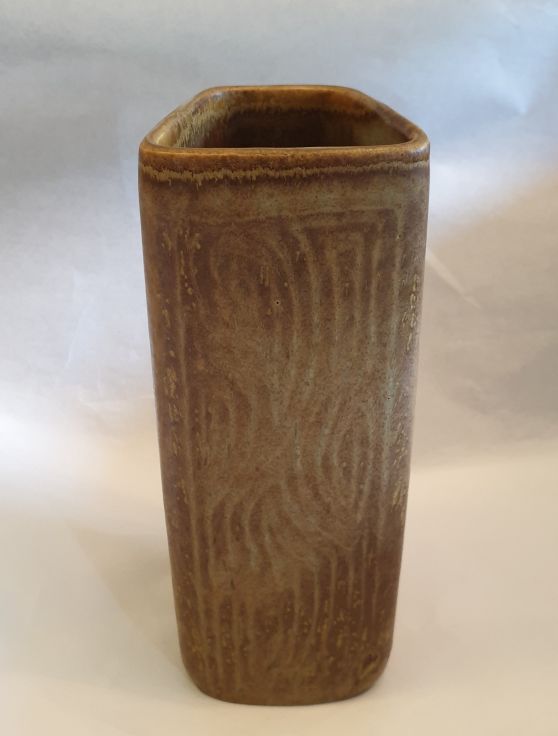 Nylund Gunnar angular vase stoneware 1960s - 2