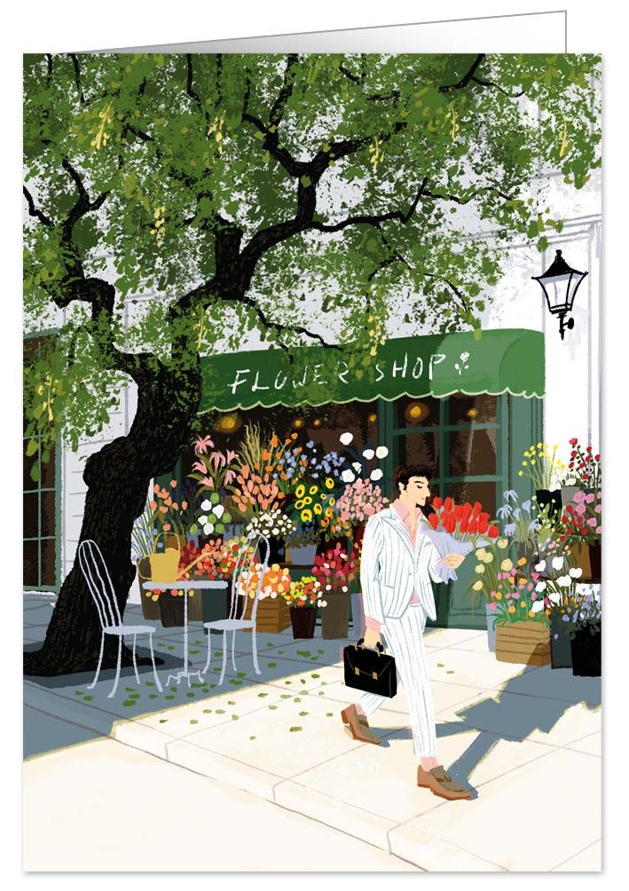Flower Shop, Greeting Card 