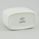 Gunnar Nylund (Domino 1960s) White Vase with Geometric Relief 13 cm