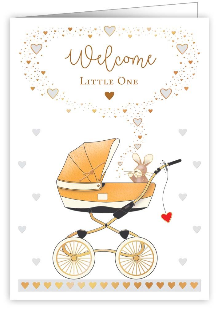 Stroller, Greeting Card 