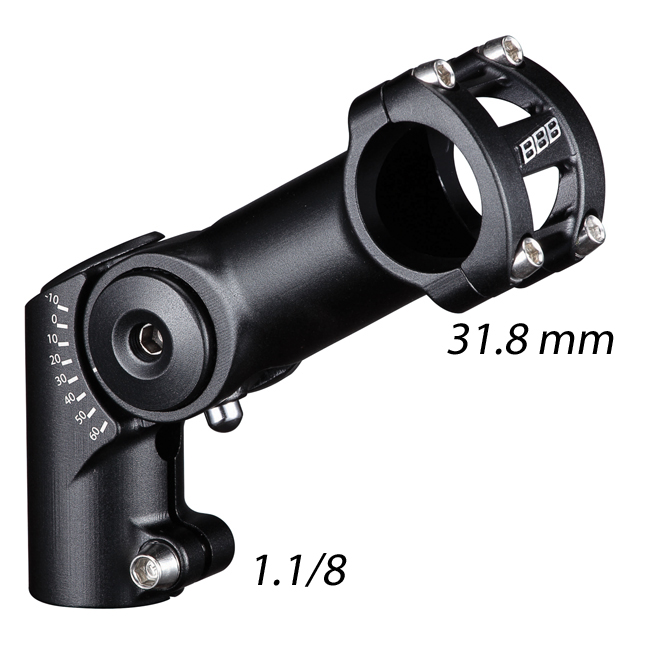 BBB Styrstam HighFix 31,8 x 100mm svart