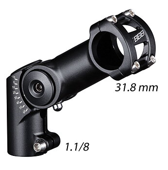 BBB Styrstam HighFix 31,8 x 100mm svart