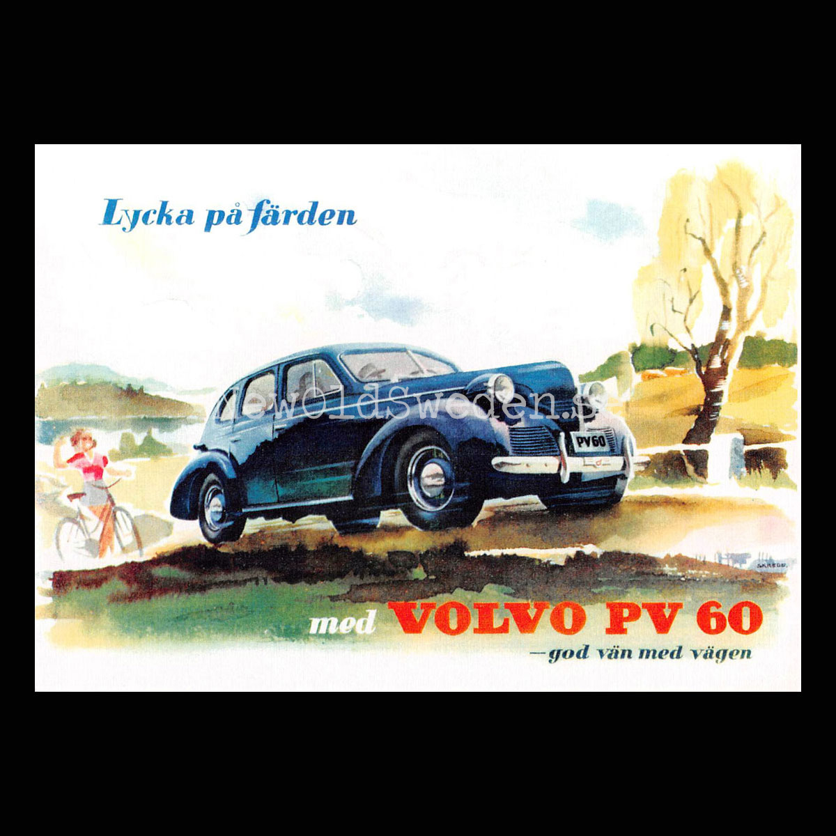 Volvo PV 60 - Vykort A5