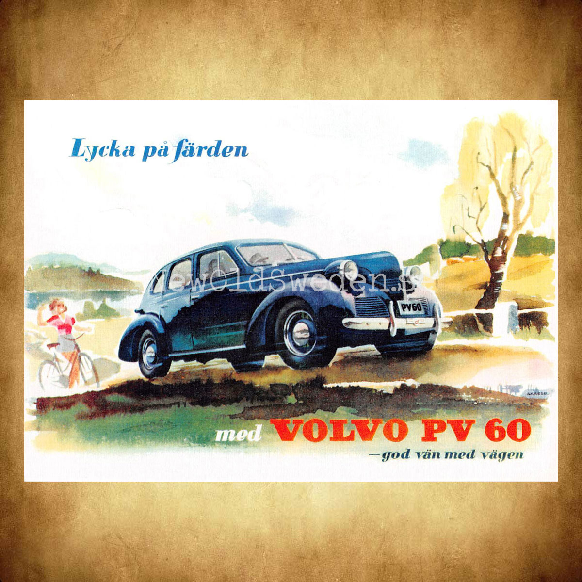 Volvo PV 60 - Vykort A5 - 2