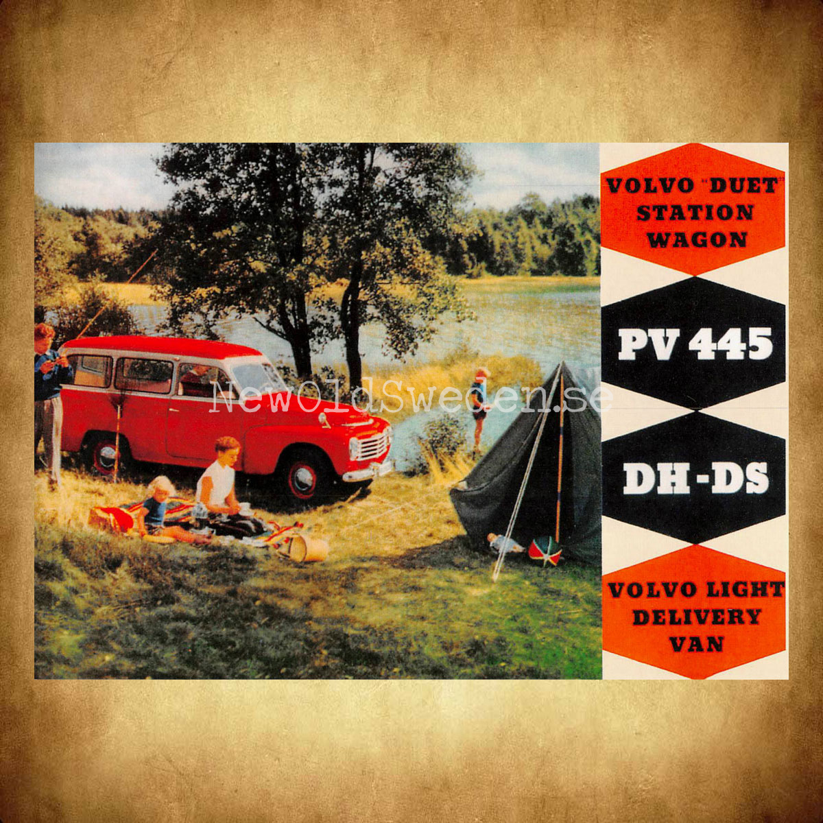 Volvo PV 445 DH-DS DUET - Vykort A5 - 2