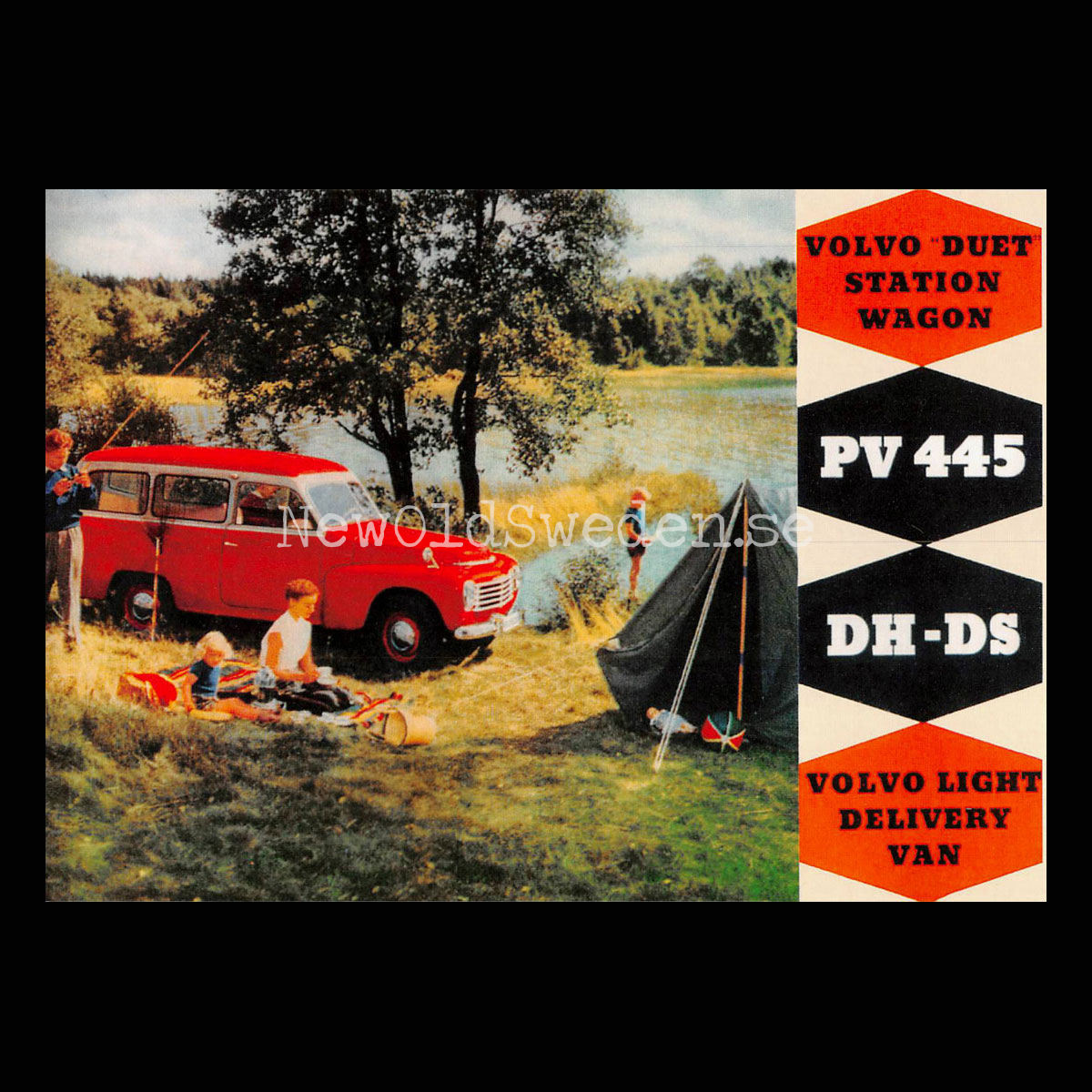 Volvo PV 445 DH-DS DUET - Vykort A5
