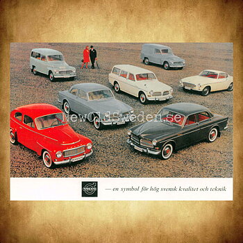 Volvo MODELLER - Vykort A5