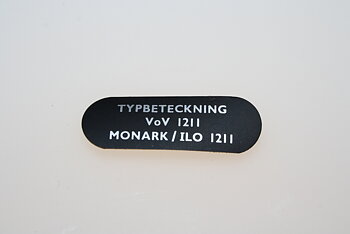 Typskylt VoV 1211 NOS