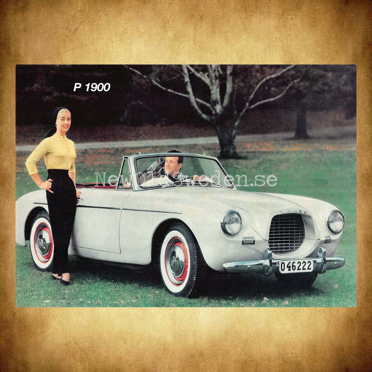 Volvo P 1900 - Vykort A5 - 2