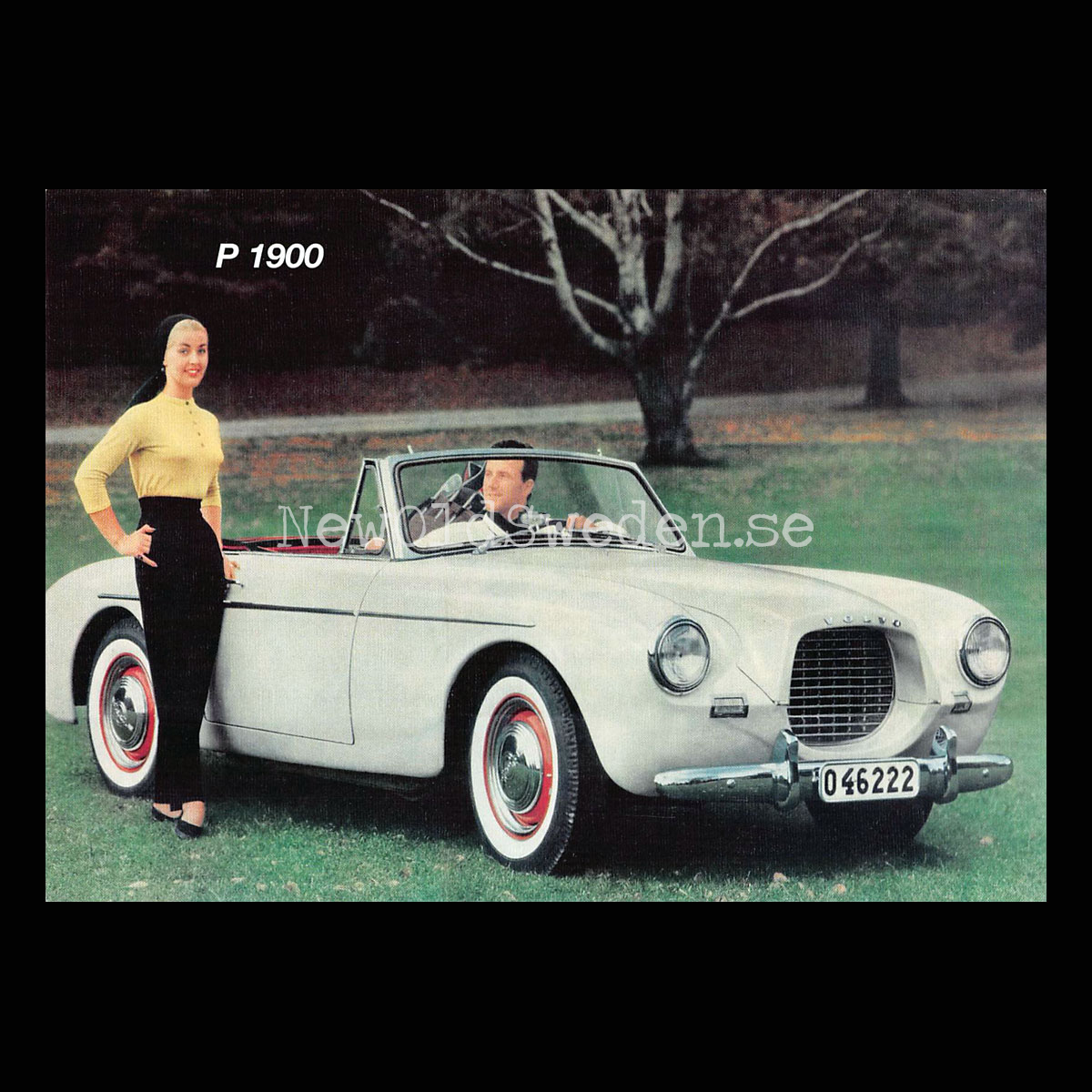 Volvo P 1900 - Vykort A5