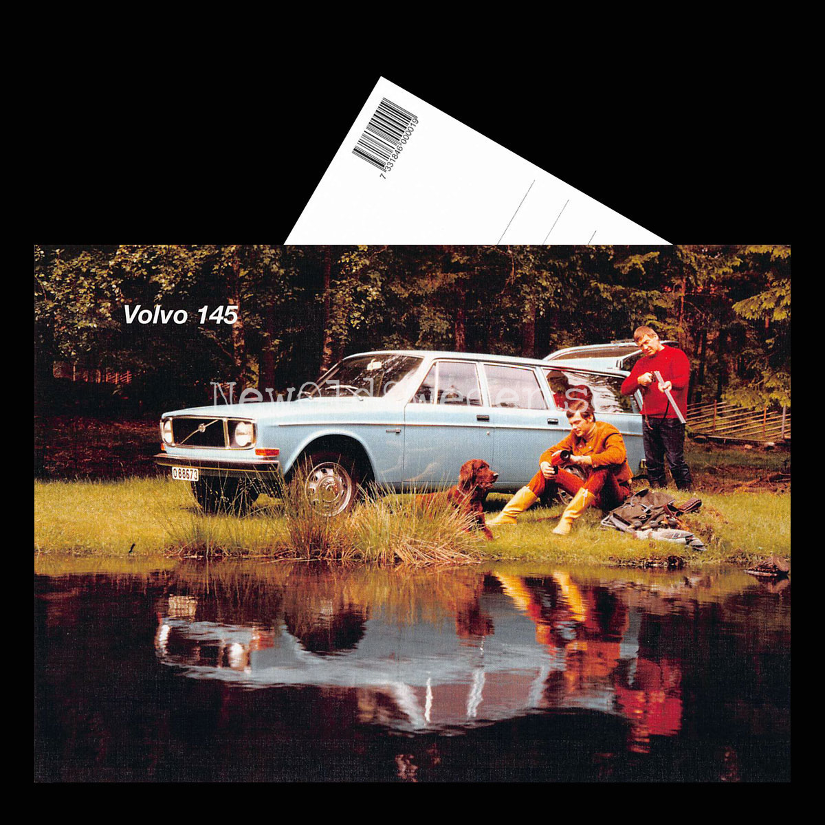 Volvo 145 B20A - 1972 - Vykort A5 - 3