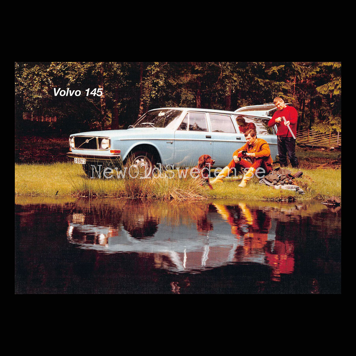 Volvo 145 B20A - 1972 - Vykort A5