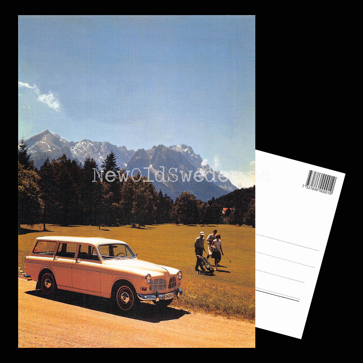 Volvo Amazon Kombi B18 - 1965 - Vykort A5 - 3