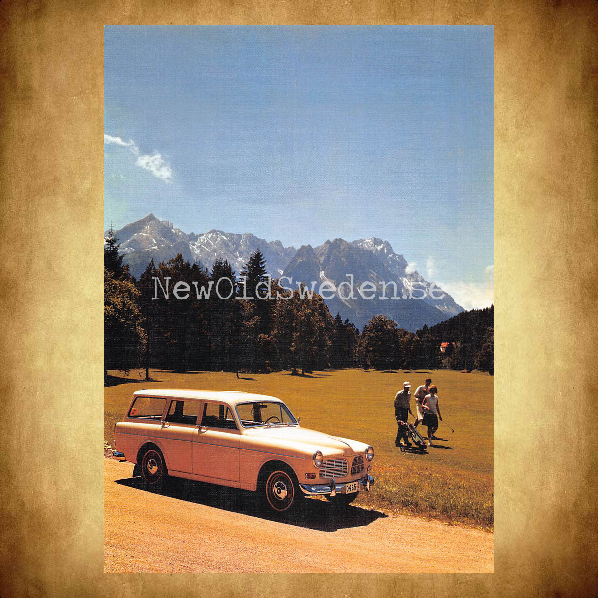 Volvo Amazon Kombi B18 - 1965 - Vykort A5 - 2