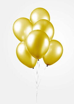 Ballonger 10-pack 30 cm Pärlemor gul