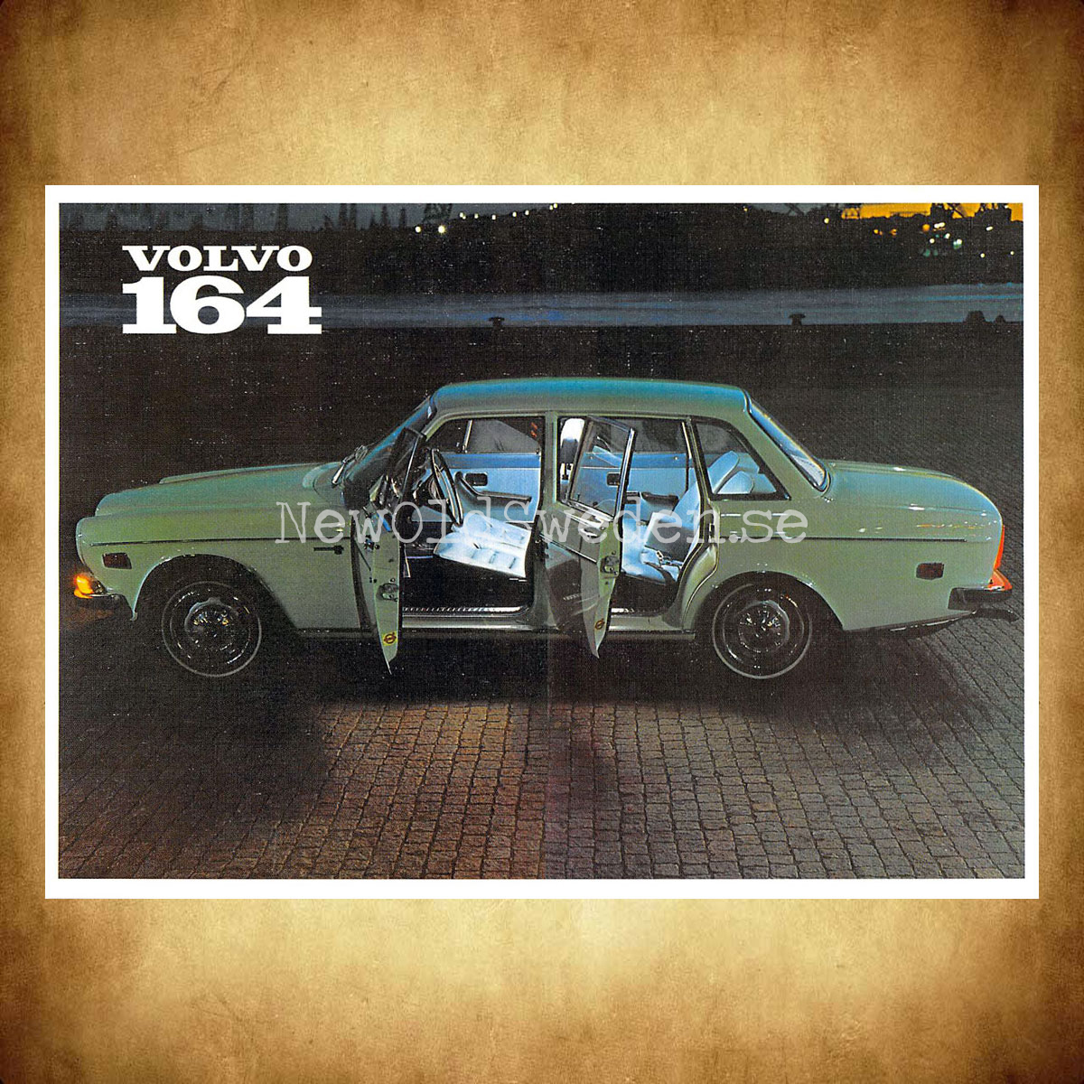 Volvo 164 B30 - 1969 - Vykort A5 - 2